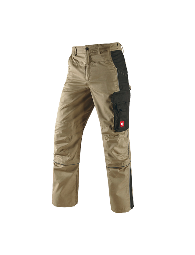 Pantalons de travail: Pantalon à taille élastique av. Zip-off e.s.active + kaki/noir 2