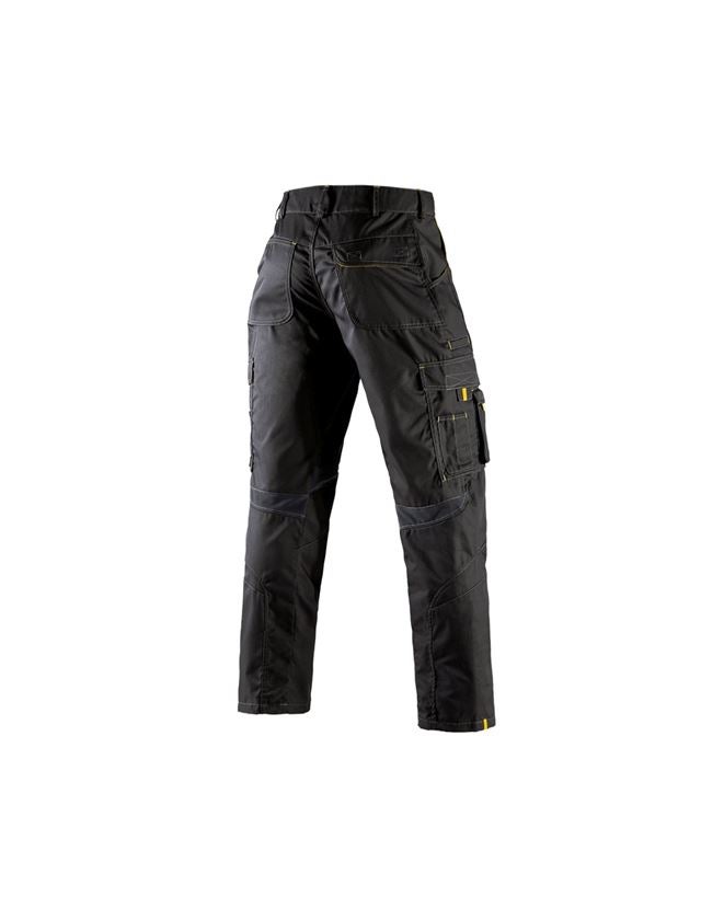 Pantalons de travail: Pantalon à taille élastique e.s.akzent + noir/jaune 3