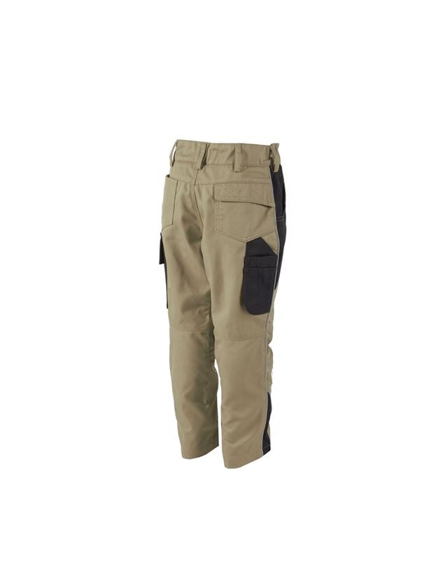 Pantalons: Pantalon à taille élastique enfants e.s.active + kaki/noir 1