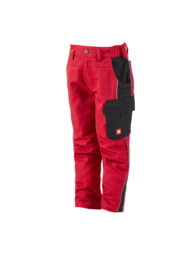 Pantalons: Pantalon à taille élastique enfants e.s.active + rouge/noir