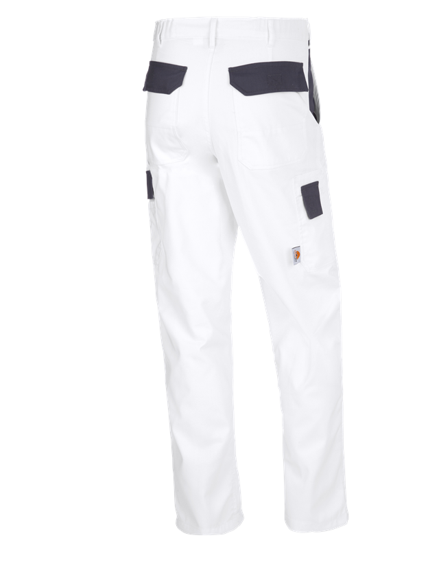 Installateurs / Plombier: STONEKIT Pantalon à taille élastique Odense + blanc/gris 1