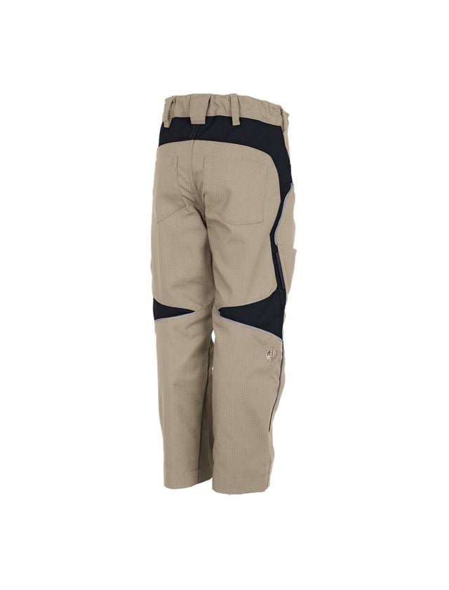 Pantalons: Pantalon à taille élastique e.s.vision, enfants + glaise/noir 4