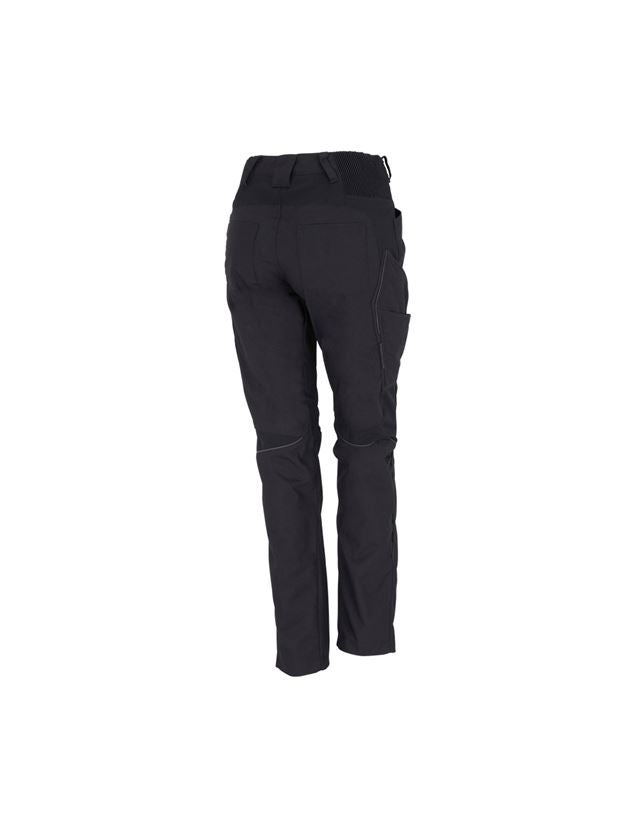 Pantalons de travail: Pantalon à taille élastique femmes e.s.vision + noir 3