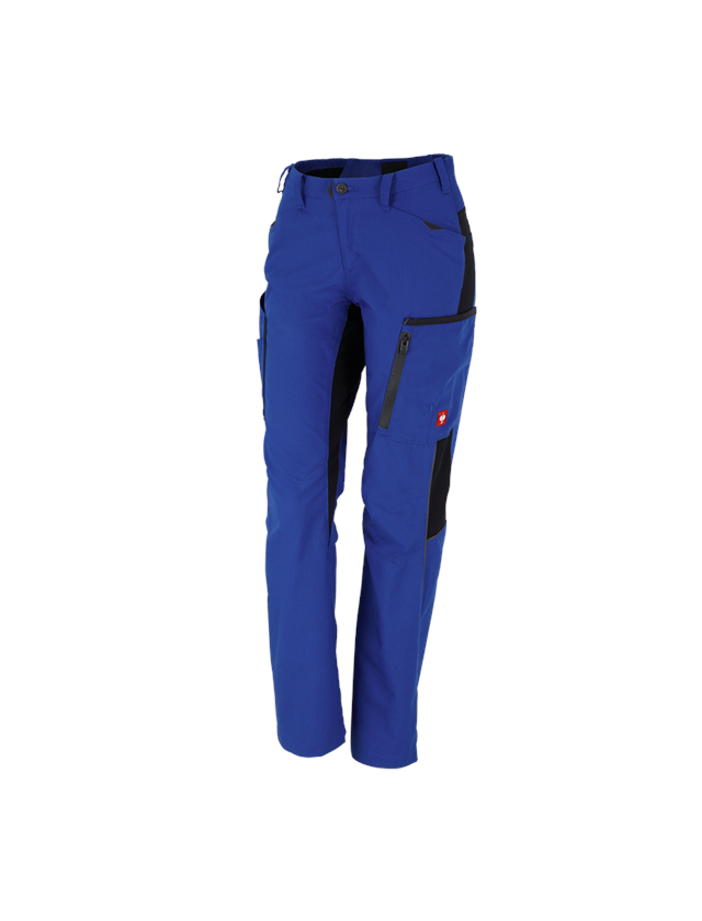 Pantalons de travail: Pantalon d'hiver pour femmes e.s.vision + bleu royal/noir