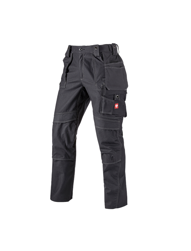 Pantalons de travail: Pantalon à taille élast. e.s.roughtough tool-pouch + noir 2
