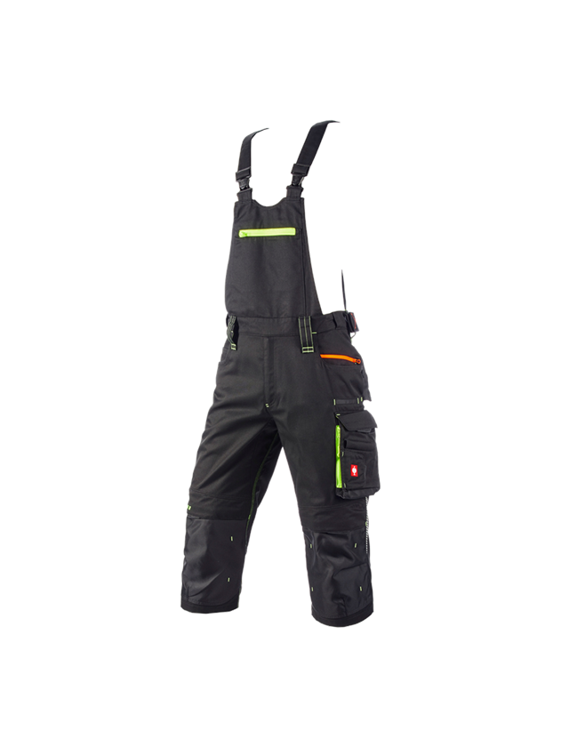 Pantalons de travail: Salopette corsaire e.s.motion 2020 + noir/jaune fluo/orange fluo 2