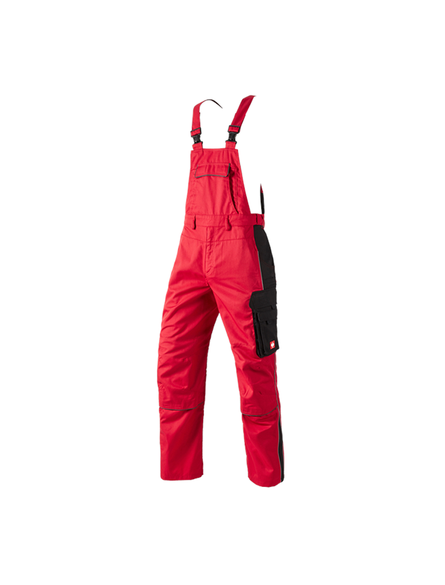 Pantalons de travail: Salopette e.s.active + rouge/noir 2