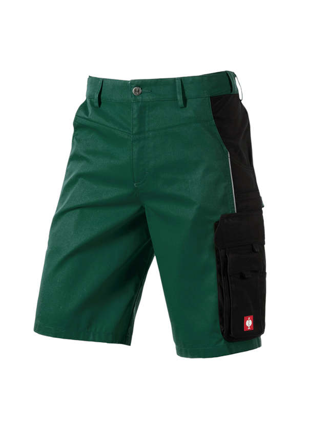 Pantalons de travail: Short e.s.active + vert/noir 2