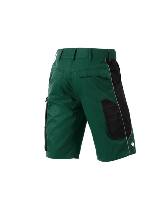 Pantalons de travail: Short e.s.active + vert/noir 3