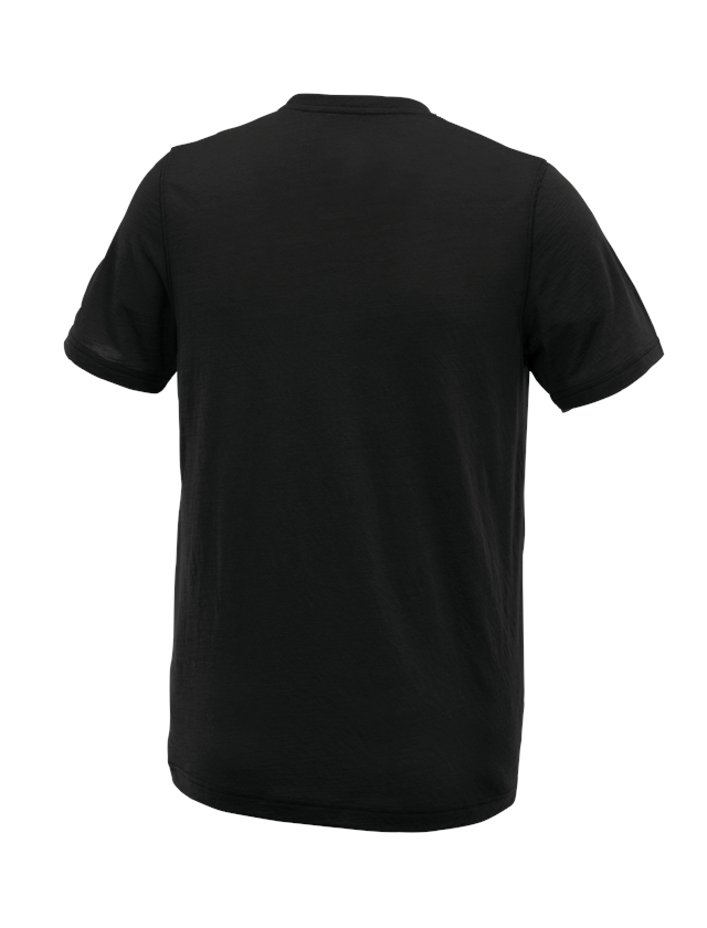 Bovenkleding: e.s. T-Shirt Merino light + zwart 1