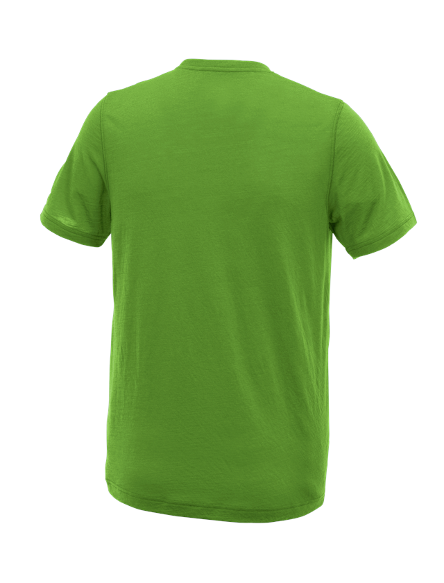 Hauts: e.s. T-Shirt Merino light + vert d'eau 3