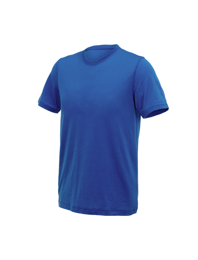 Bovenkleding: e.s. T-Shirt Merino light + gentiaanblauw