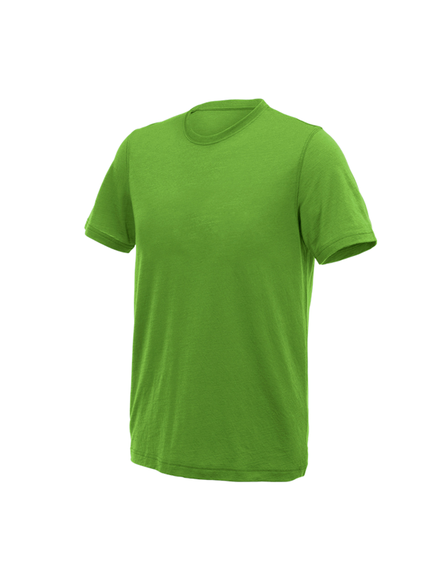 Hauts: e.s. T-Shirt Merino light + vert d'eau 2