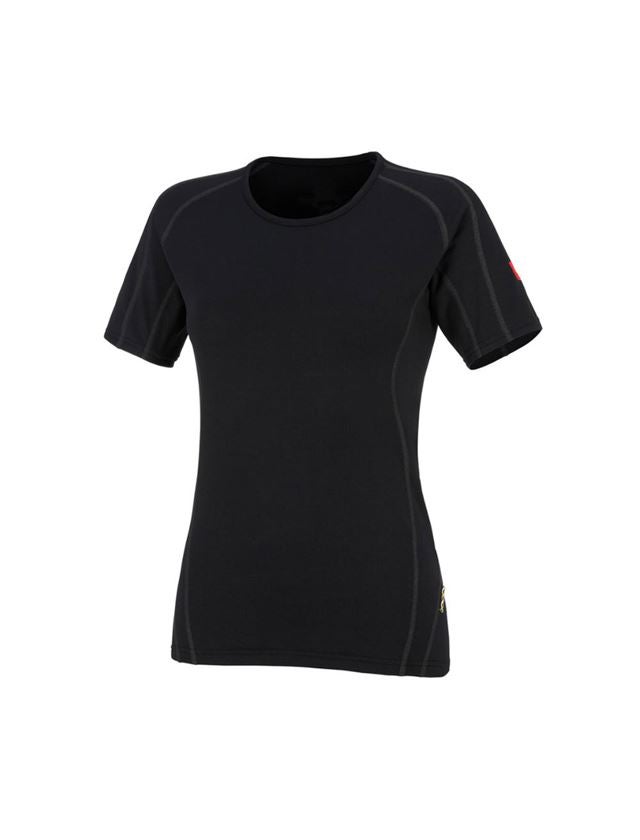 Thermo Ondergoed	: e.s. Functionele-T-Shirt clima-pro, warm, dames + zwart 2