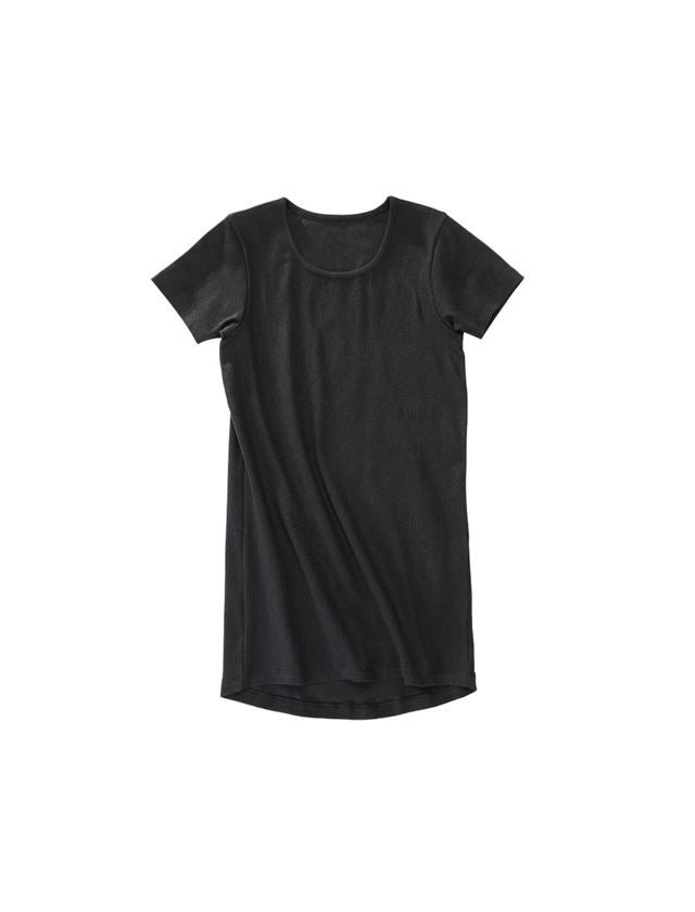 Unterwäsche | Thermokleidung: e.s. cotton rib T-Shirt + schwarz
