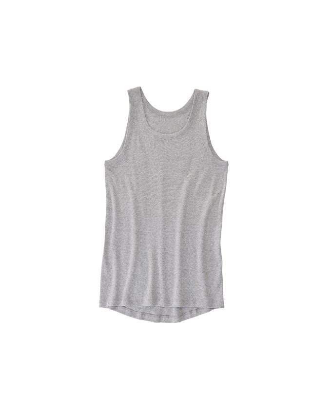 Ondergoed | Thermokleding: e.s. Hemd fijne rib classic + grijs mêlee