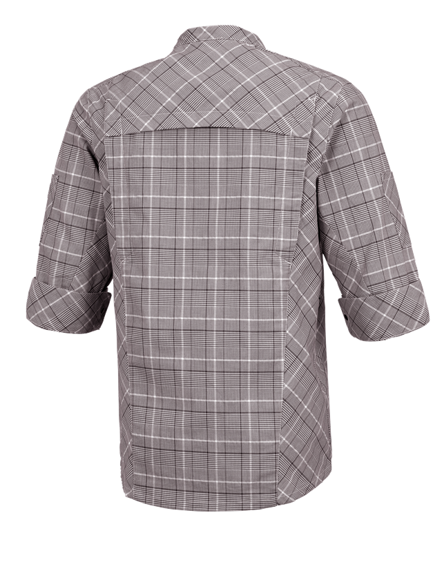 Shirts & Co.: Berufsjacke kurzarm e.s.fusion, Herren + kastanie/weiß 1