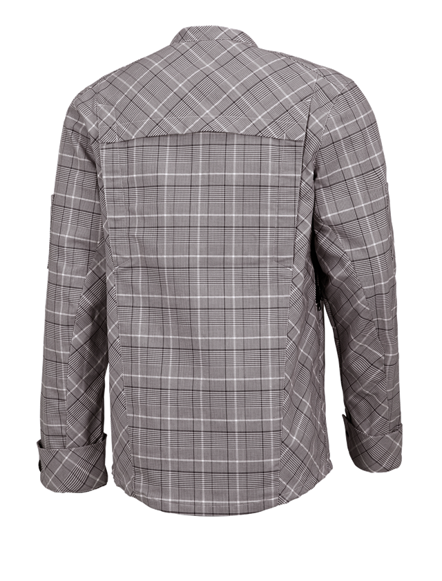 Shirts & Co.: Berufsjacke langarm e.s.fusion, Herren + kastanie/weiß 1