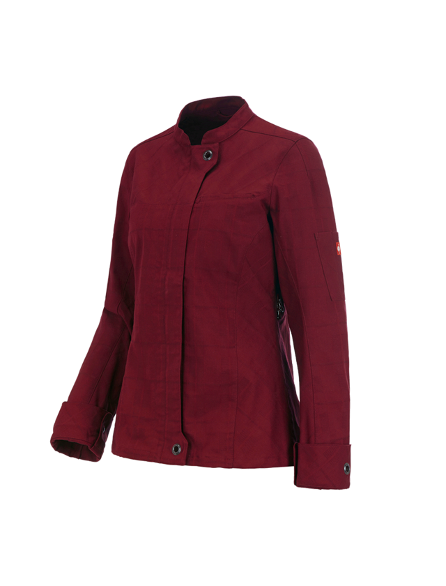 Shirts & Co.: Berufsjacke langarm e.s.fusion, Damen + rubin