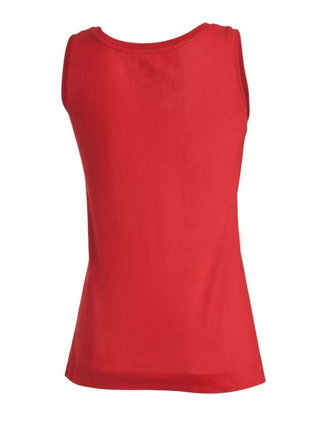Bovenkleding: e.s. Tank-Top cotton stretch, dames + vuurrood 2