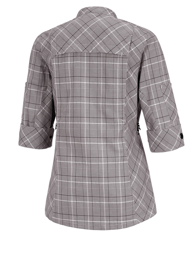 Shirts & Co.: Berufsjacke 3/4-Arm e.s.fusion, Damen + kastanie/weiß 1