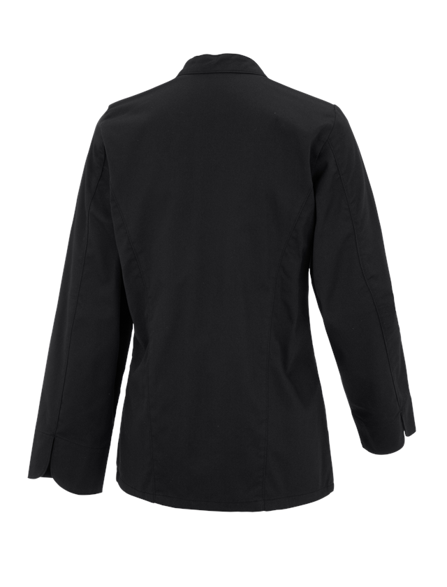 Shirts & Co.: Damenkochjacke Darla II + schwarz 1
