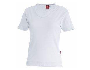 e.s. T-Shirt cotton V-Neck, dames