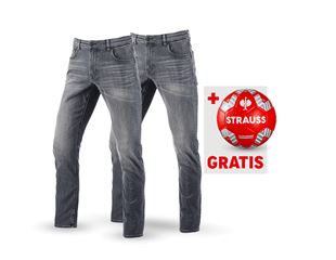 SET: 2x e.s. 5-pocket-stretch-jeans, straight