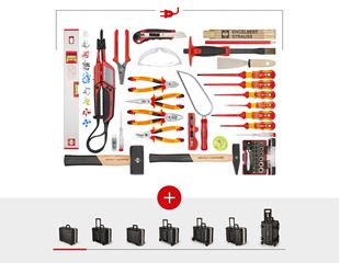 Werkzeug-Set Elektro inklusive Werkzeugkoffer